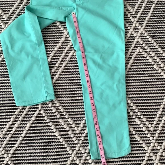 Anthropologie Teal Ankle Pants - Picture 7 of 12